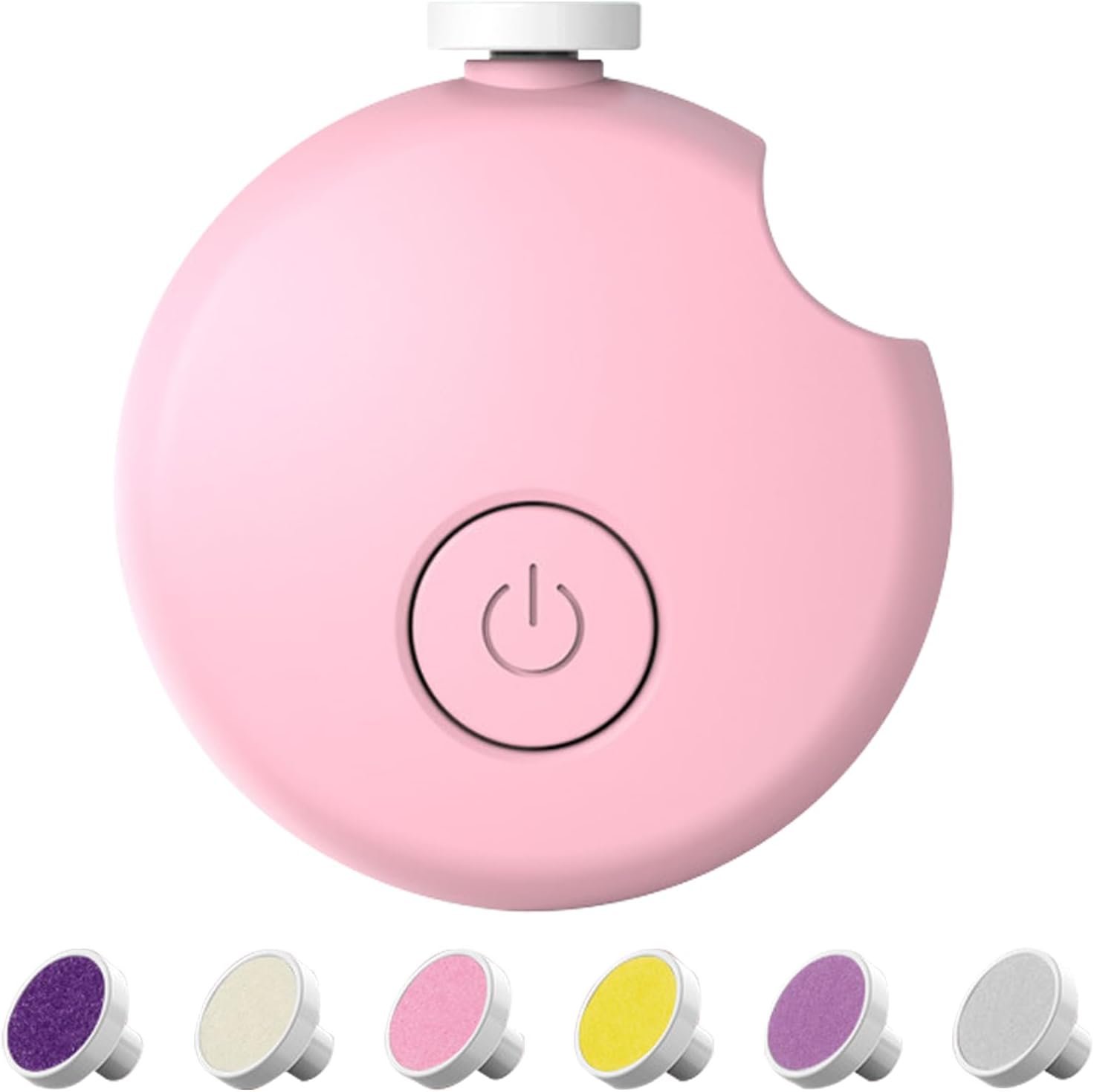 Baby Nail Trimmer Electric,Tinabless Baby Nail Clipper, 6 in 1 Baby Nail File,Nail File Baby Grooming Kit Manicure Set for Toddler or Adults(Pink)