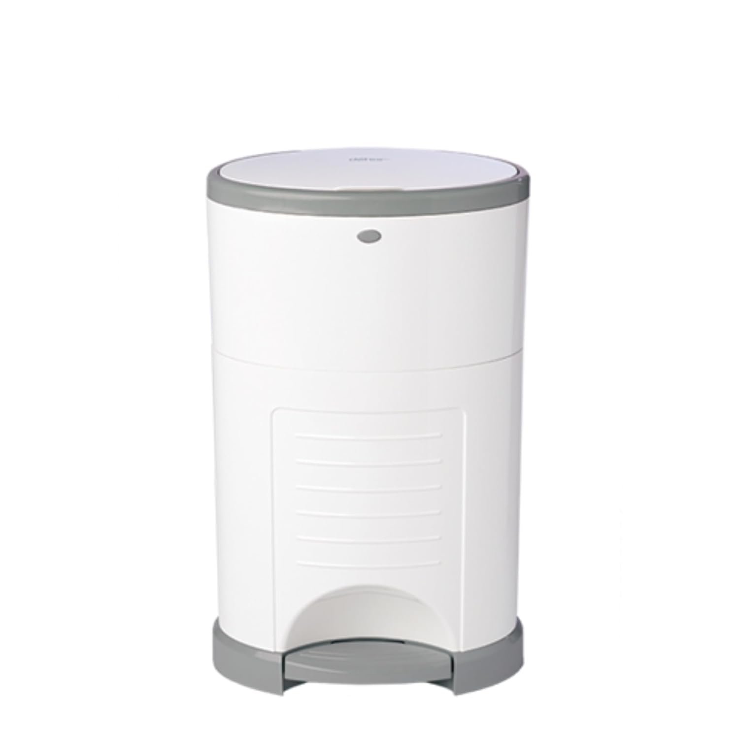 Diaper Dekor EKO Classic Diaper Pail, White | ONLY Eco-Friendly Diaper Pail Made with 70% Recycled Materials | Hands-Free: Step–Drop–Done | Cost-Effective Refill System