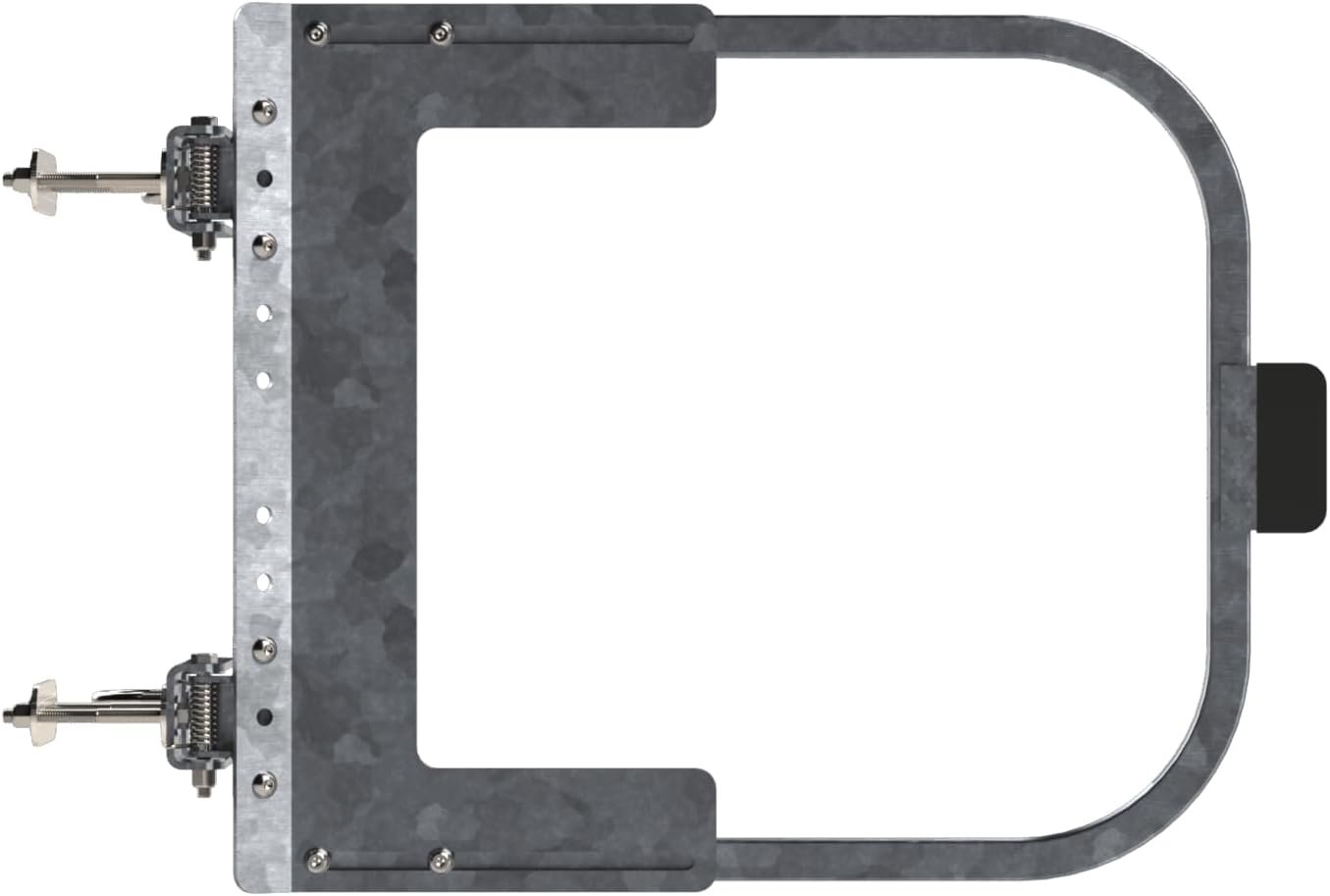 Safety Rail Co. Adjustable Self-Closing Safety Gate (Galvanized, 26-32 inches)