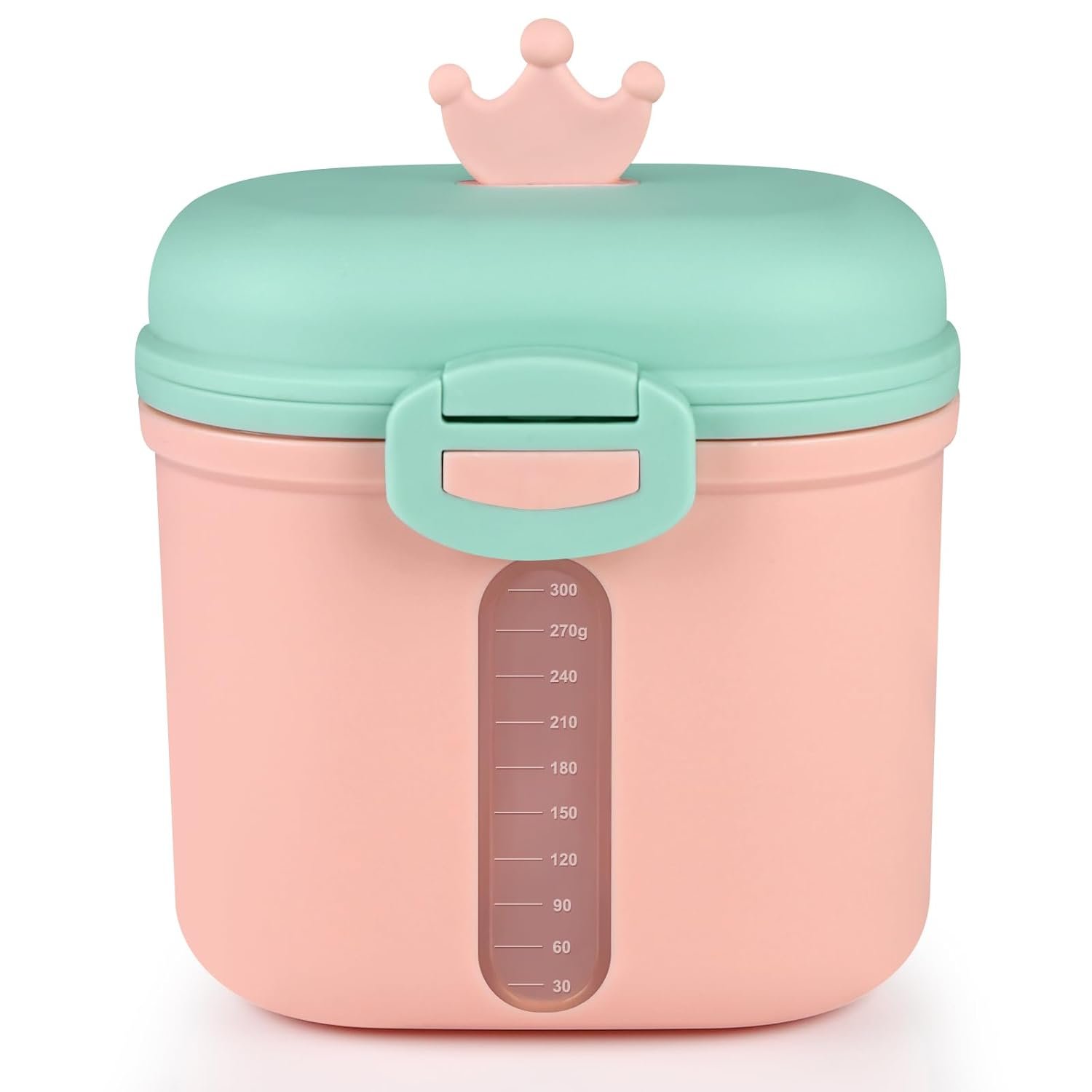 Accmor Baby Formula Dispenser On The Go, Portable Milk Powder Formula Dispenser with Scoop,Formula Containers for Travel Hold 12.7oz/360g Formula, Pink