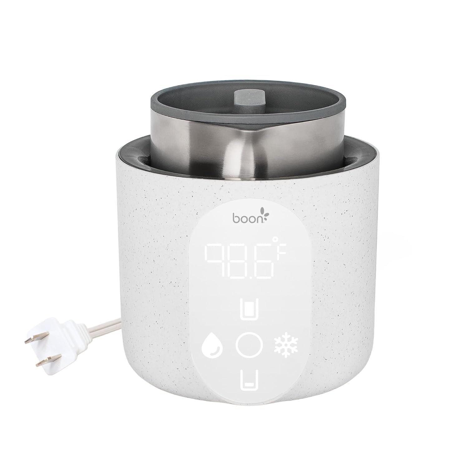 Boon Tempro Direct Heat Breastmilk Warmer – Retains Nutrients in Baby Formula and Breastmilk – Quick Liquid Warmer with Real Time Temp Reading – Breastfeeding Essentials