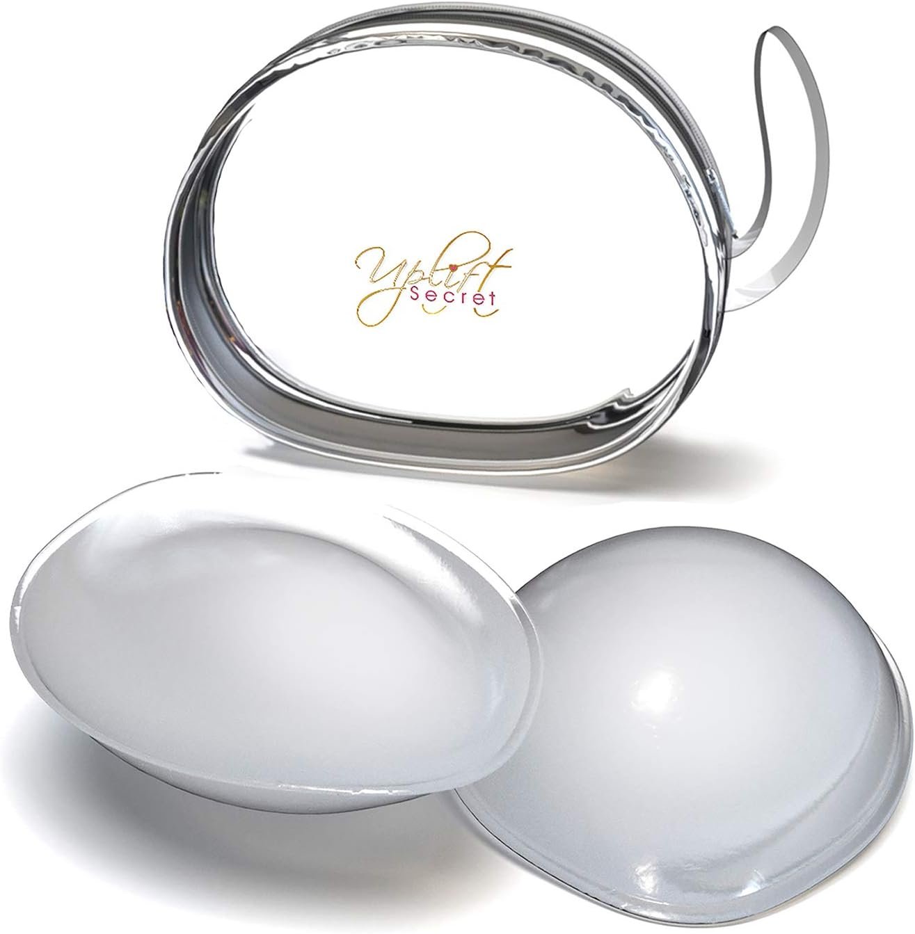 Uplift Secret Silicone Bra Inserts – Clear Gel Push Up Breast Pads – Bra Padding Bust Enhancer