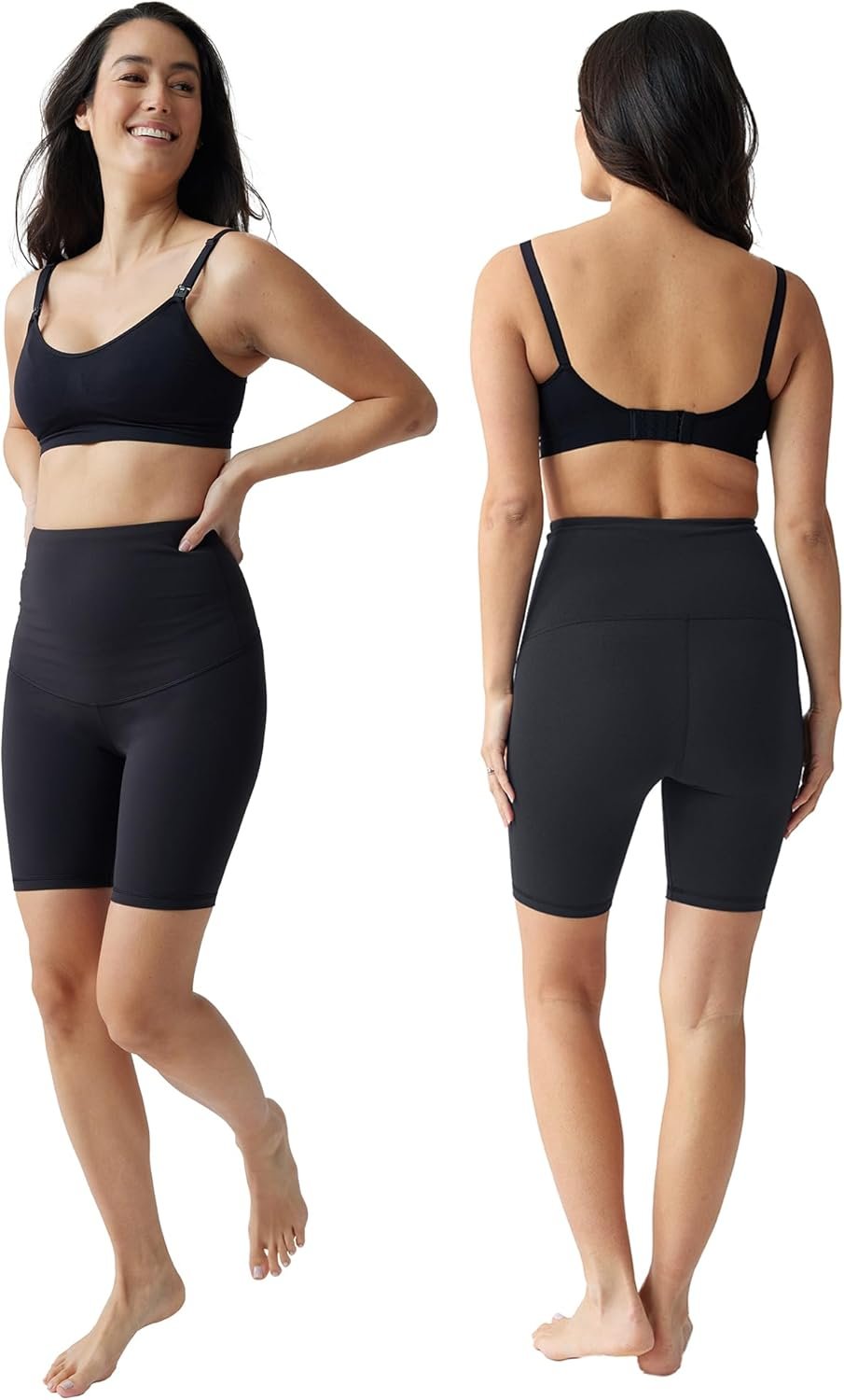 Ingrid & Isabel | Basics Postpartum Active Shorts | Tummy Control Shorts for Women