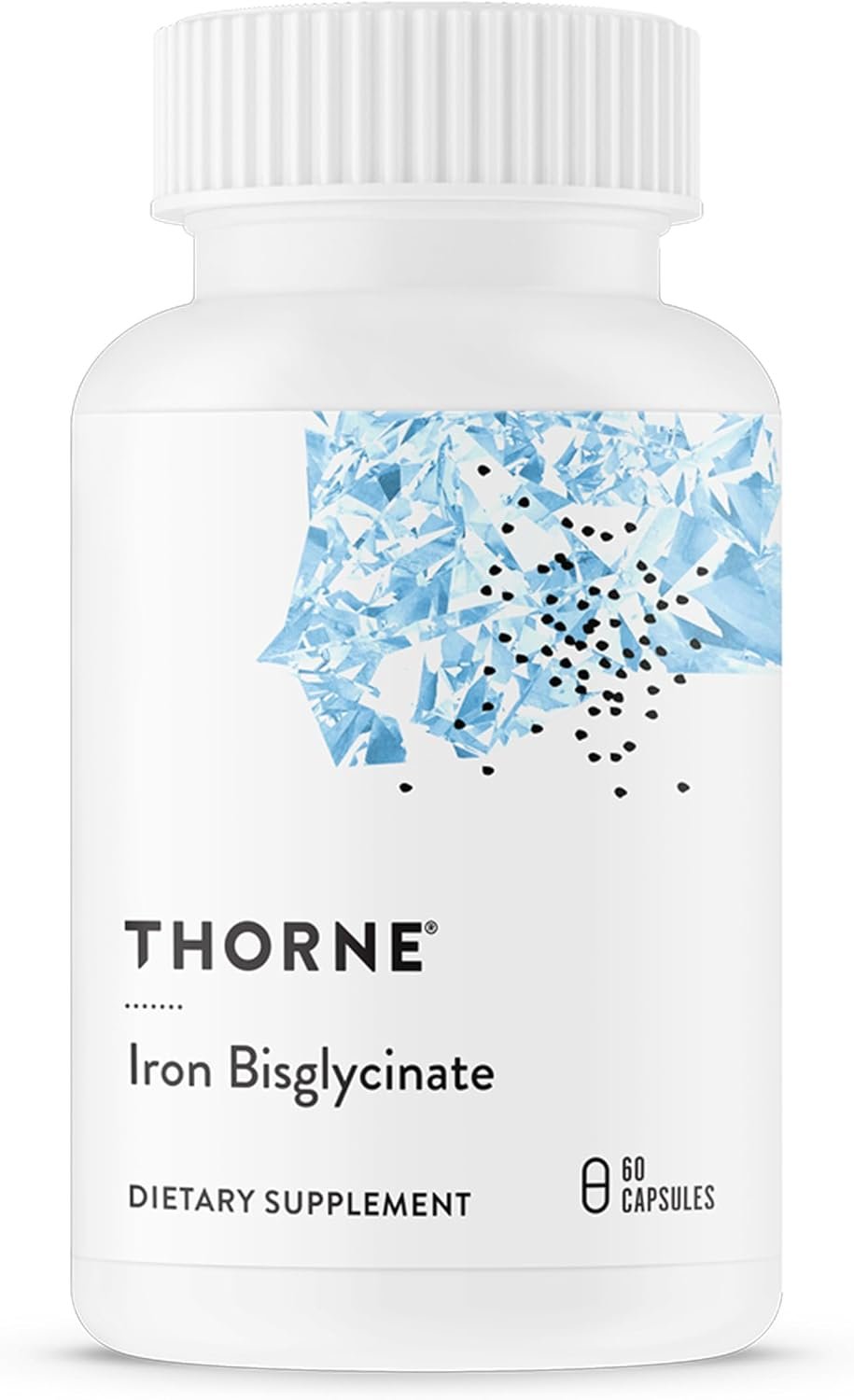 THORNE – Iron Bisglycinate – 25 mg Iron Supplement for Enhanced Absorption Without Gastrointestinal Side Effects* – NSF Certified for Sport – Gluten-Free – 60 Servings