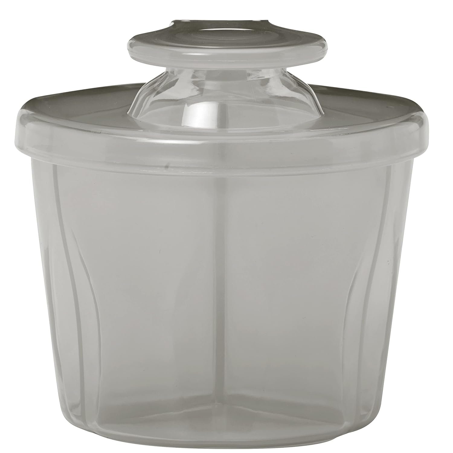 Dr. Brown’s Baby Formula Dispenser with Snap-On Lid for On-the-Go Feedings,Milk Powder Dispenser for Traveling with Infant,Gray