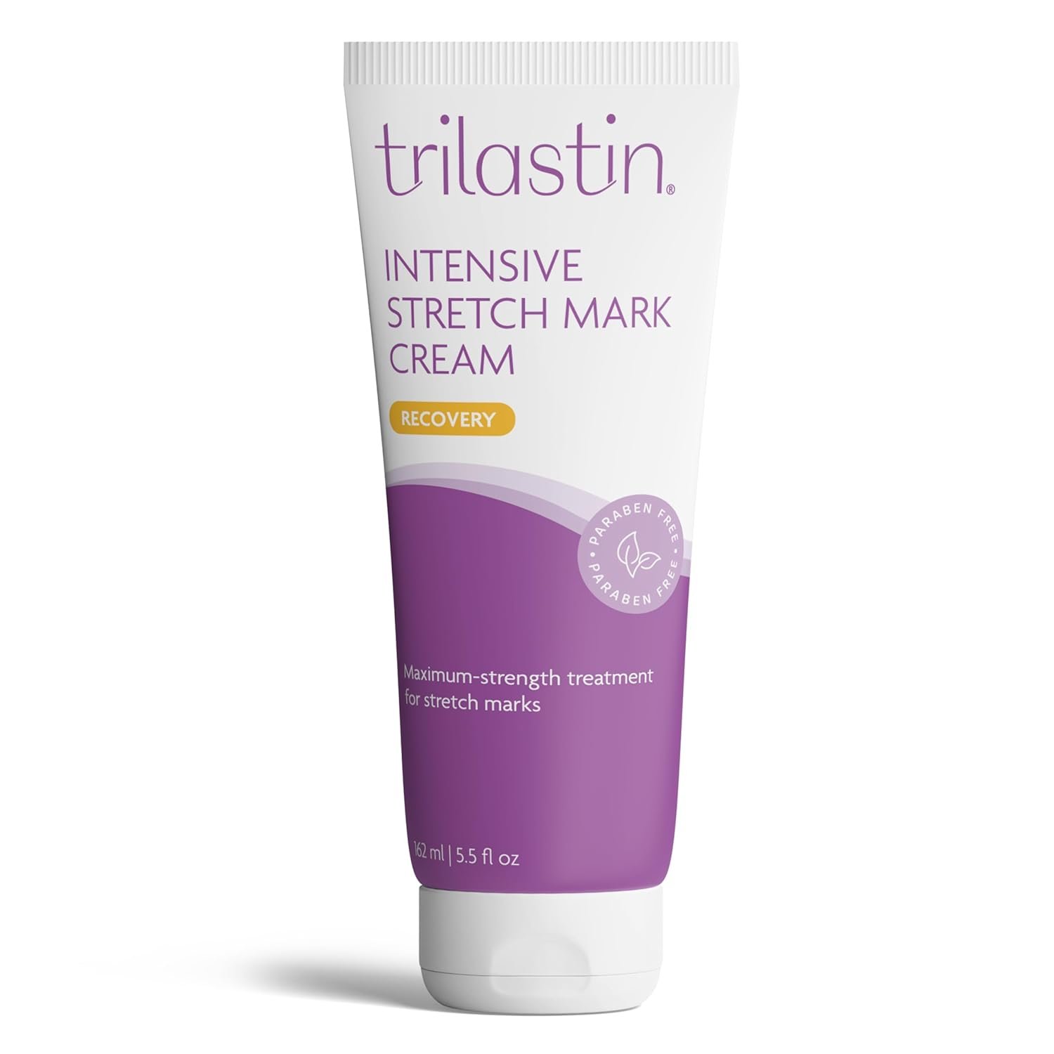 TriLASTIN Stretch Mark Cream – Collagen-Boosting Formula & Pregnancy Hospital Bag Essential – Paraben-Free Maternity Bump Butter – Fast-Absorbing Unscented Stretch Mark Lotion – 5.5 Oz Tube