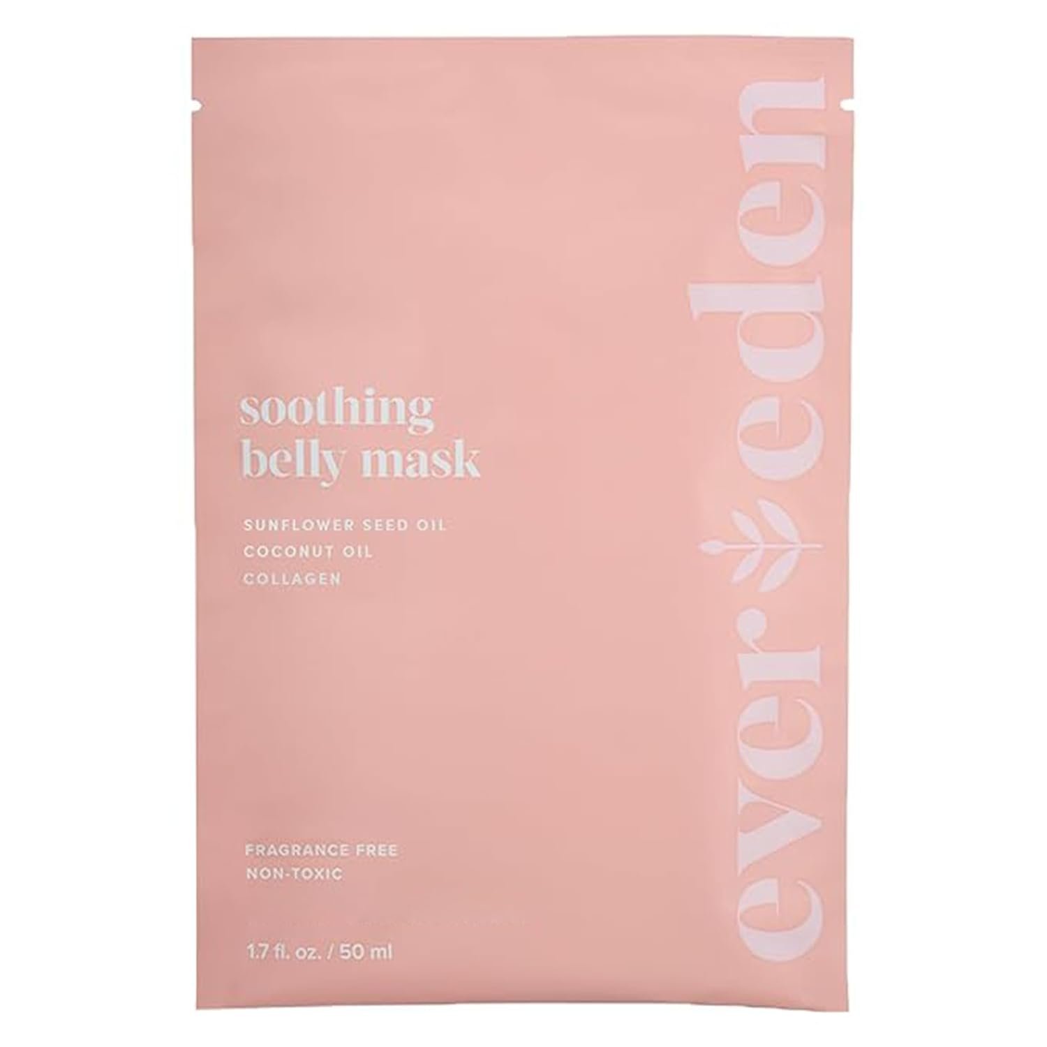 Evereden Soothing Belly Mask for Stretch Marks – One Size | 1 count | Belly Mask for Pregnancy | Clean Pregnancy Skincare | Non-toxic and Fragrance Free | Valentine Gifts for Women