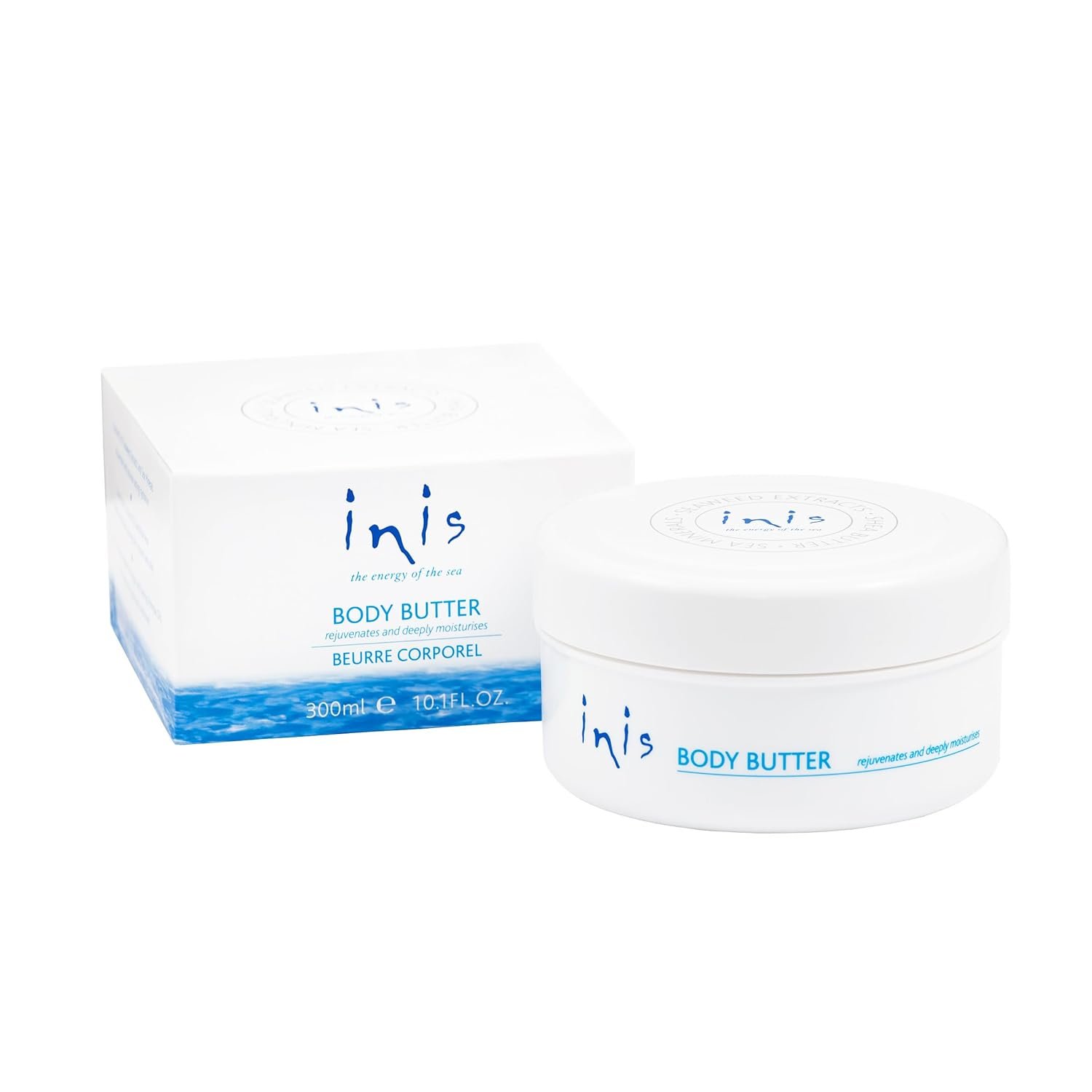 Inis the Energy of the Sea Rejuvenating Body Butter – Scented Body Cream for Women and Men – Seaweed Enriched Shea Butter Moisturizer (10.1 fl oz)
