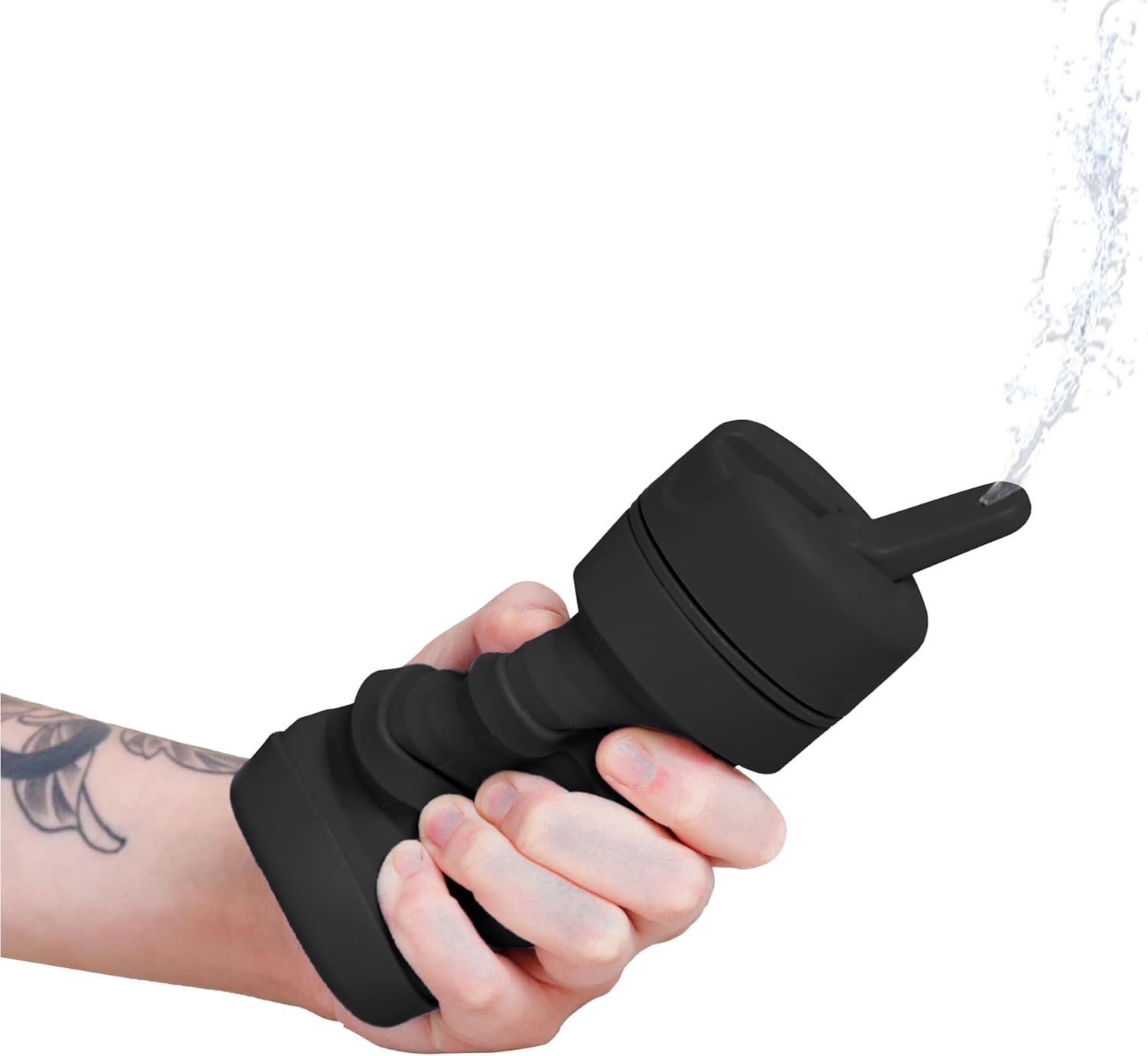 TUSHY Travel Bidet: Collapsible & Expandable for Discreet Portability | Refreshing Clean for Camping, Outdoors & Travel (Peri Bottle for Postpartum Care, Helps with Hemorrhoid Relief), Got2Go Onyx