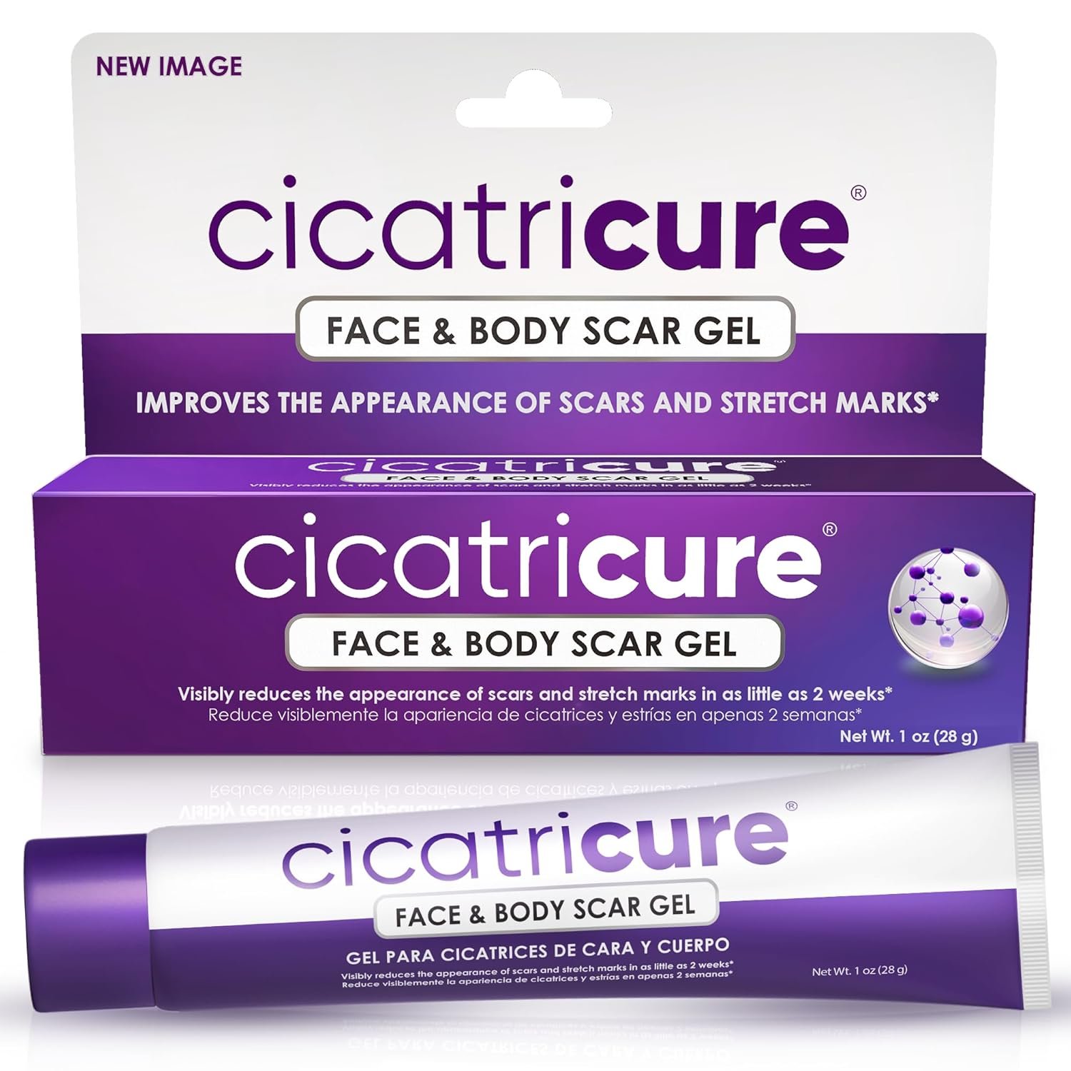 Cicatricure Advanced Scar Gel for Face & Body – Proven Results in 2 Weeks, Scar Treatment for Surgical Scars, Stretch Marks, Scars of Burns and Injuries, Acne Scar Treatment, 1 oz (28 g)