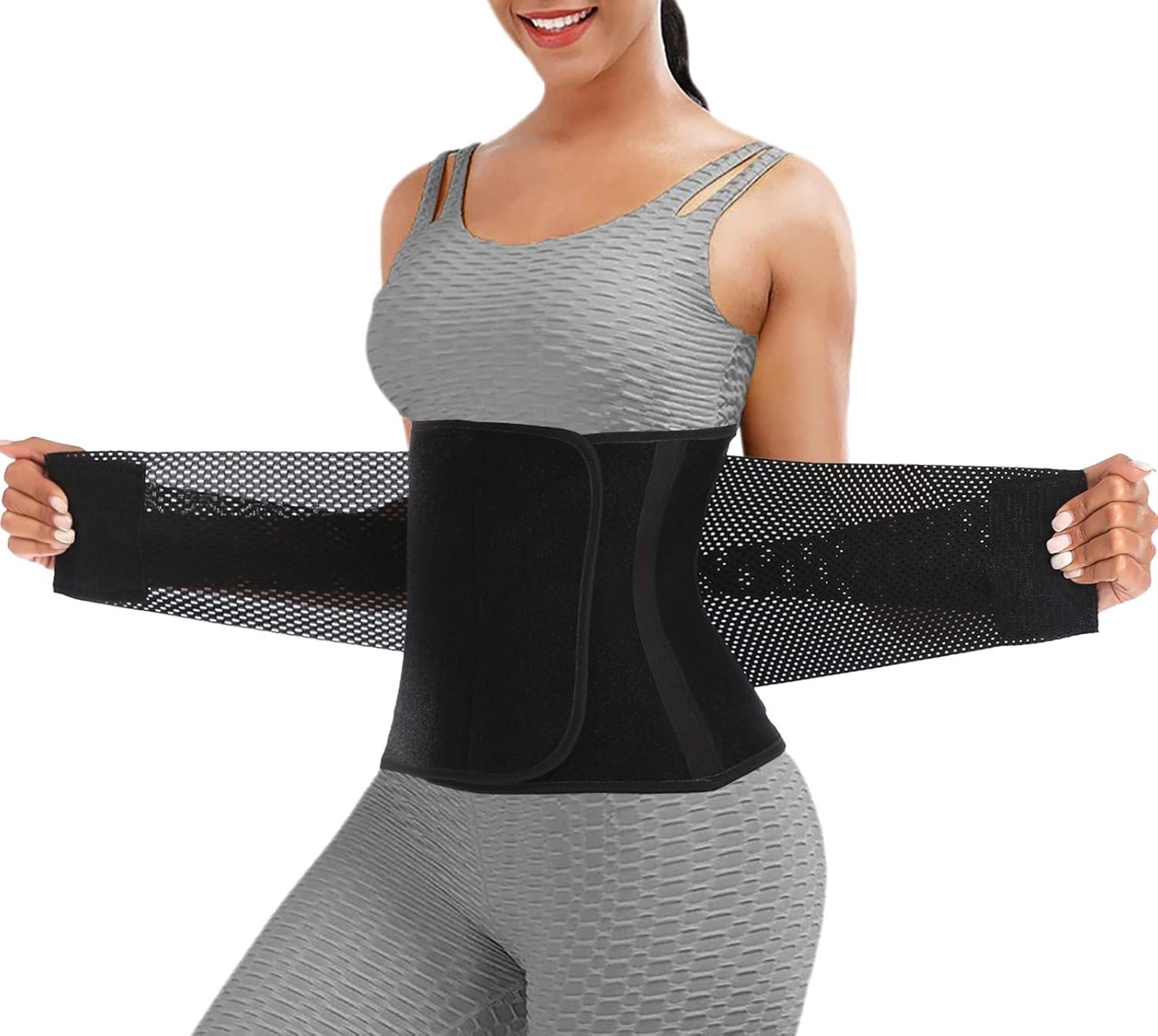 ChongErfei Waist Trainer Belt for Women Man – Waist Trimmer Ab Belt – Tummy Control Body Shaper