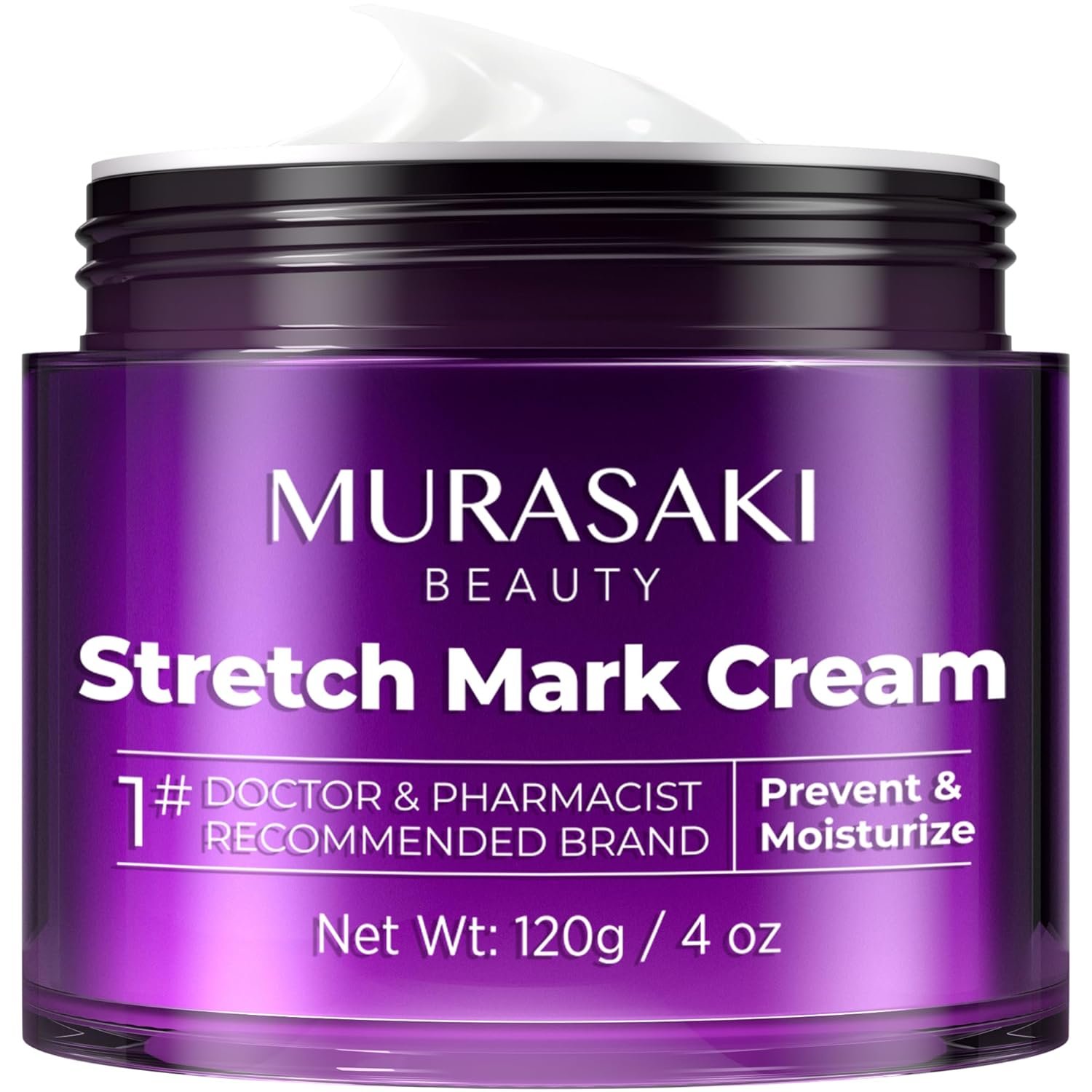 Stretch Mark Cream Prevention for Pregnancy – Maternity Cream for Stretch Marks Removal | Nourishing Formula – Prevents Stretch Marks & Improves Elasticity – 4 oz (120g) (4 oz (120g))