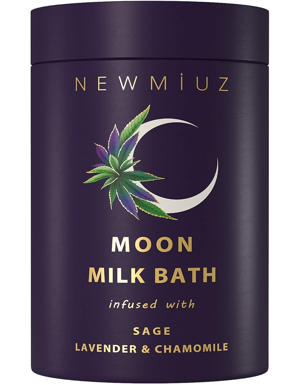 Cleansing Sage Moon Milk Bath Soak – Lavender Chamomile – Moisturize & Soften Skin Spiritual Stress Relief Gifts for Women Destress Luxury Spa Bath Salt Powder Birthday Perfect Stocking Stuffers