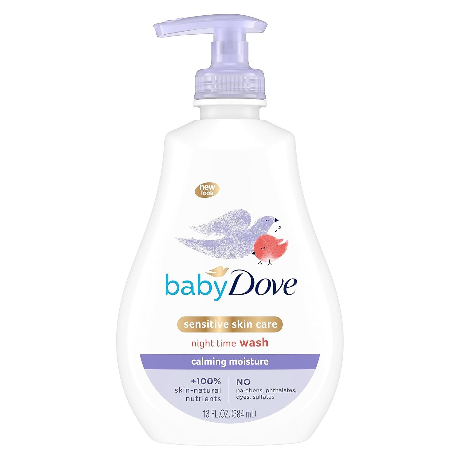 Baby Dove Sensitive Skin Care Baby Wash For a Calming Moisture Hypoallergenic and Tear-Free, Washes Away Bacteria, Chamomile, 13 Fl Oz