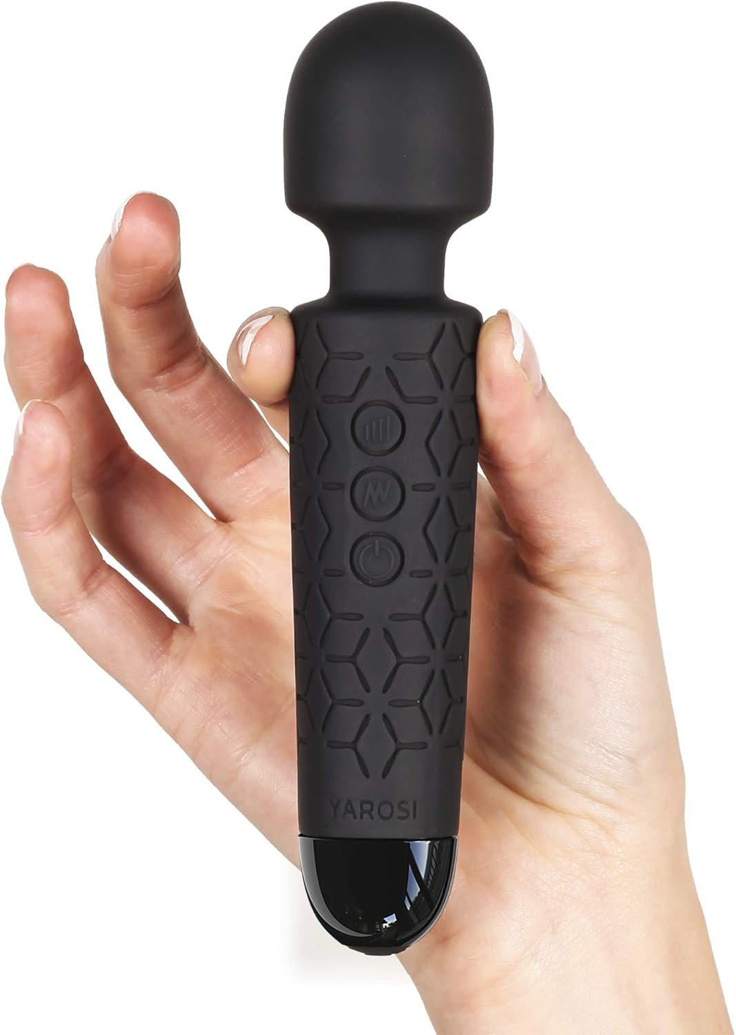 Yarosi Micro Personal Massage Wand Smallest Strongest Handheld Cordless Massager, Strong Powerful Compact Perfect For Travel, Magic Stress Away, All Body Back Legs Hand Pains Sports Recovery