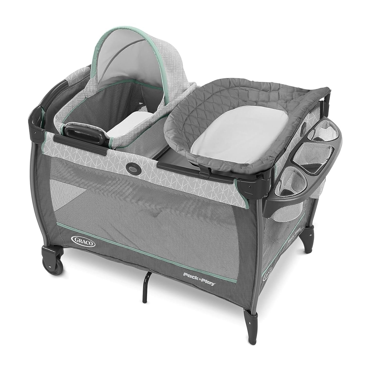 Graco Pack ‘n Play Close2Baby Bassinet Playard Features Portable Bassinet Diaper Changer and More, Derby