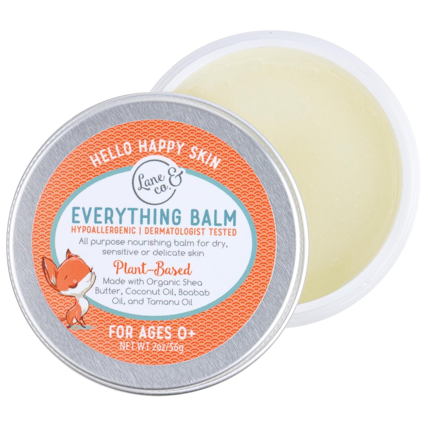 Lane & Co Everything Balm – Plant-Based Baby Care Balm for Diaper Rash, Cradle Cap, Chapped Lips, Dry Skin – Ideal for Sensitive, Delicate Newborn Skin – Suitable for Babies, Kids, Mothers, Adults