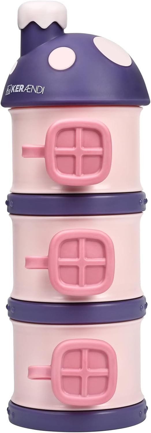 Formula Dispenser On The Go, Baby Formula Dispenser, Baby Snacks Containers, Formula Containers For Travel, Cute Mushroom Style