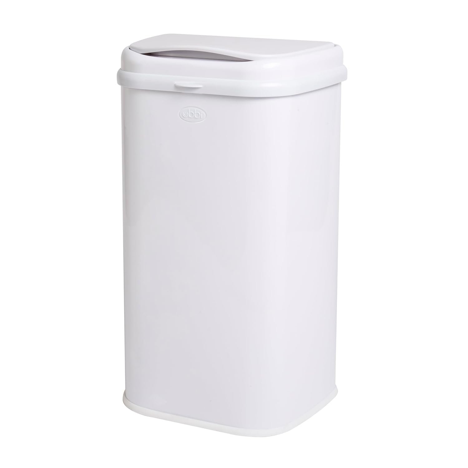 Ubbi Adult Diaper Pail, Steel Odor Locking, No Special Bag Required, Awards-Winning, Modern Design, White