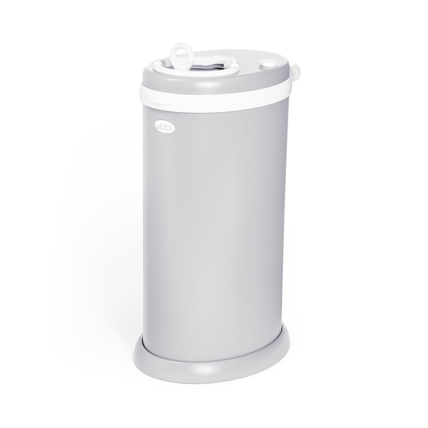 Ubbi Stainless Steel Diaper Pail, Odor Locking, No Special Bag Required, Award-Winning, Registry Must-Have, Gray