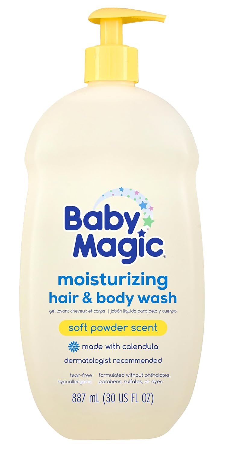 Baby Magic Moisturizing Hair & Body Wash | Specially Formulated for Baby’s Delicate Skin | Tear-Free | Calendula & Coconut | 30 fl oz.