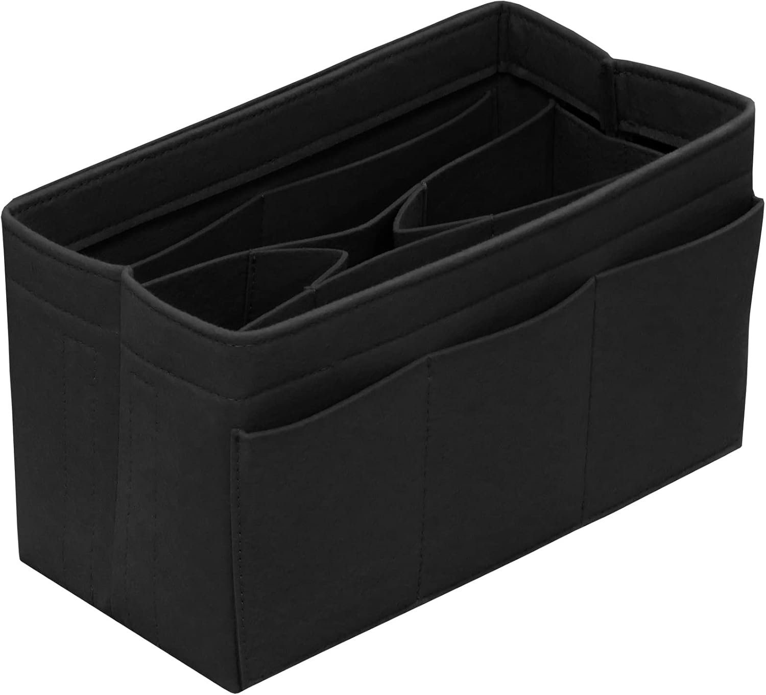 Purse Organizer Insert Felt Bag Organizer Handbag Organizer Insert Bag In Bag Organizer for Tote Purse Bag 14 Pockets Black Small