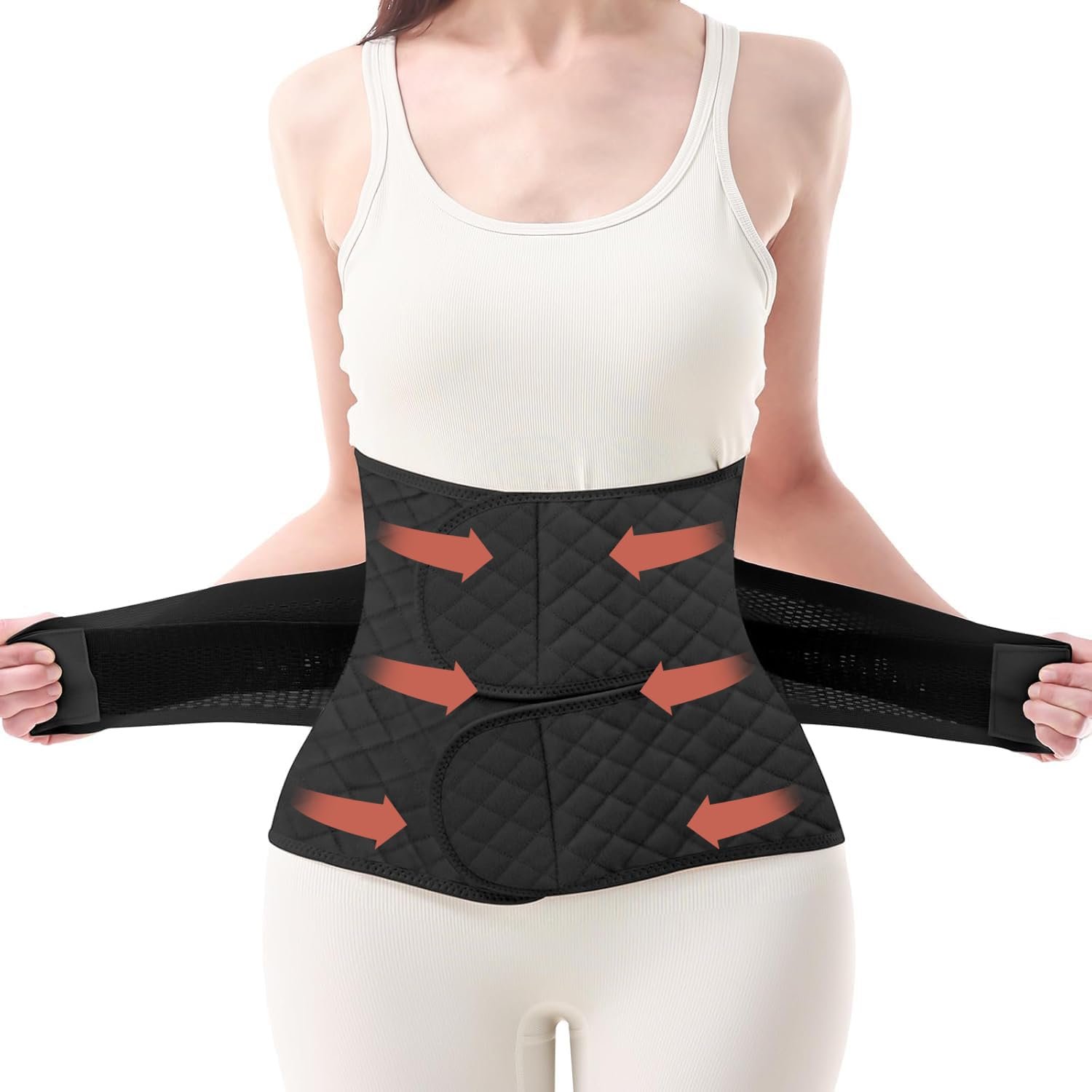 Trendyline Postpartum Belly Band Wrap: Abdominal Binder Post Surgery Postpartum Belly Wrap Post Partum Binder – C Section Recovery Support Belt Post Partum Girdle Stomach Hysterectomy Belly Band