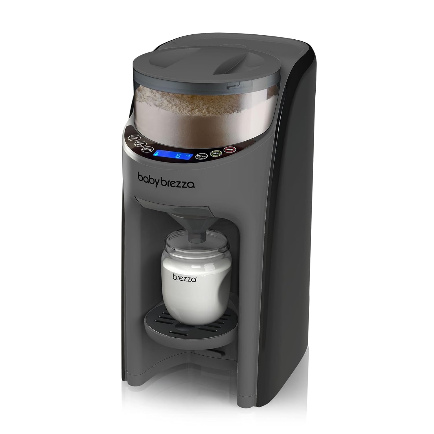 Baby Brezza Formula Pro Advanced Formula Dispenser Machine – Automatically Mix a Warm Formula Bottle Instantly – Easily Make Bottle with Automatic Powder Blending, Charcoal