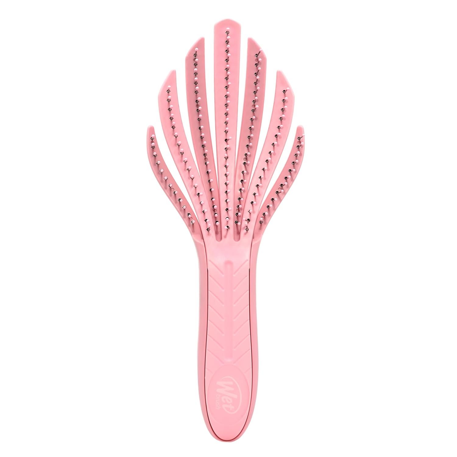 Wet Brush Go Green Curl Detangler Hair Brush, Pale Pink, Ultra-Soft IntelliFlex Detangling Bristles Glide Through Tangles with Ease, Great For Curls, No Split Ends & Pain-Free for Wet or Dry Hair