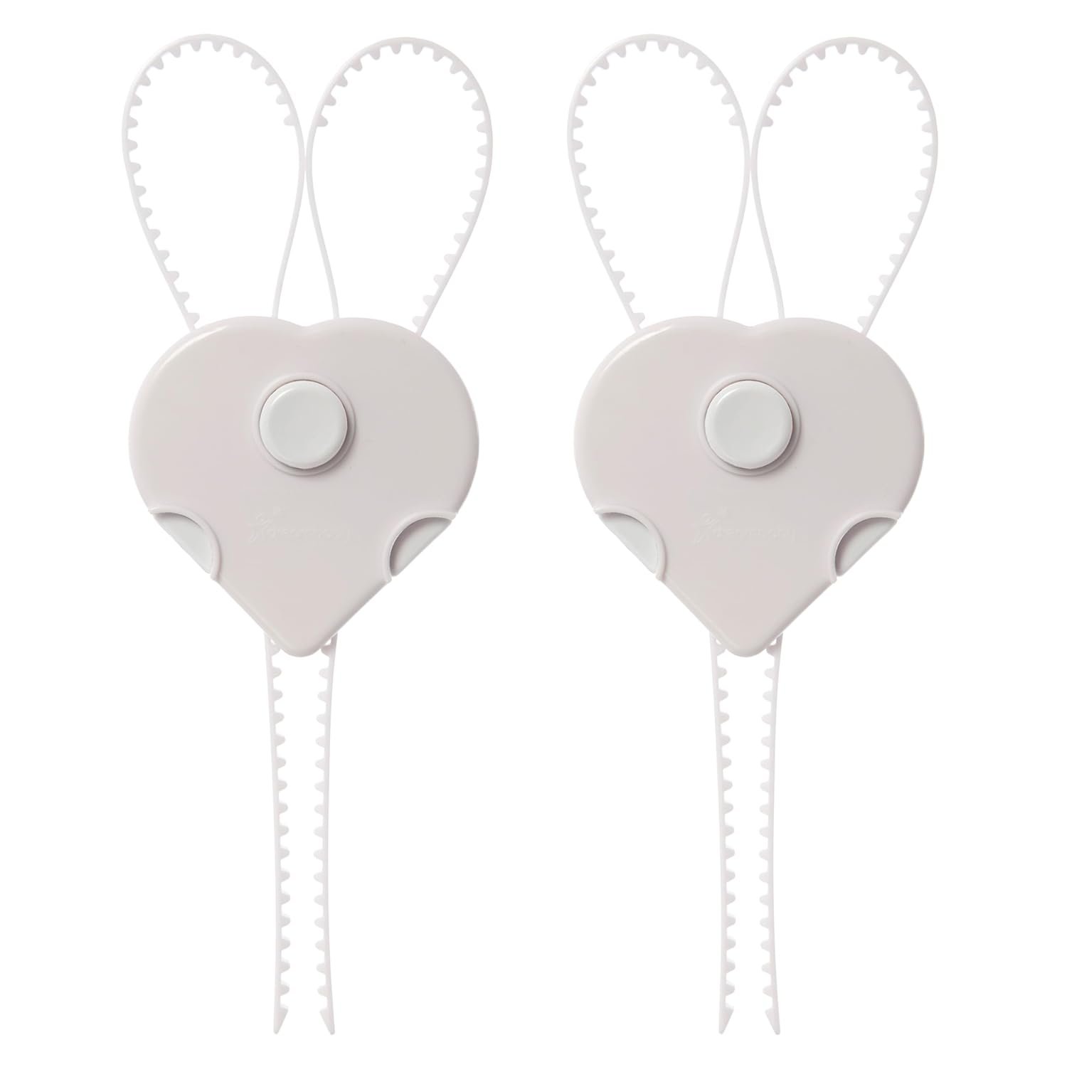Dreambaby Flexi Lock – Cabinet & Drawer Handle Locks – Cabinet Safety Straps – with Multi-Touch Release System – White – 2 Count (Pack of 1) – Model L185