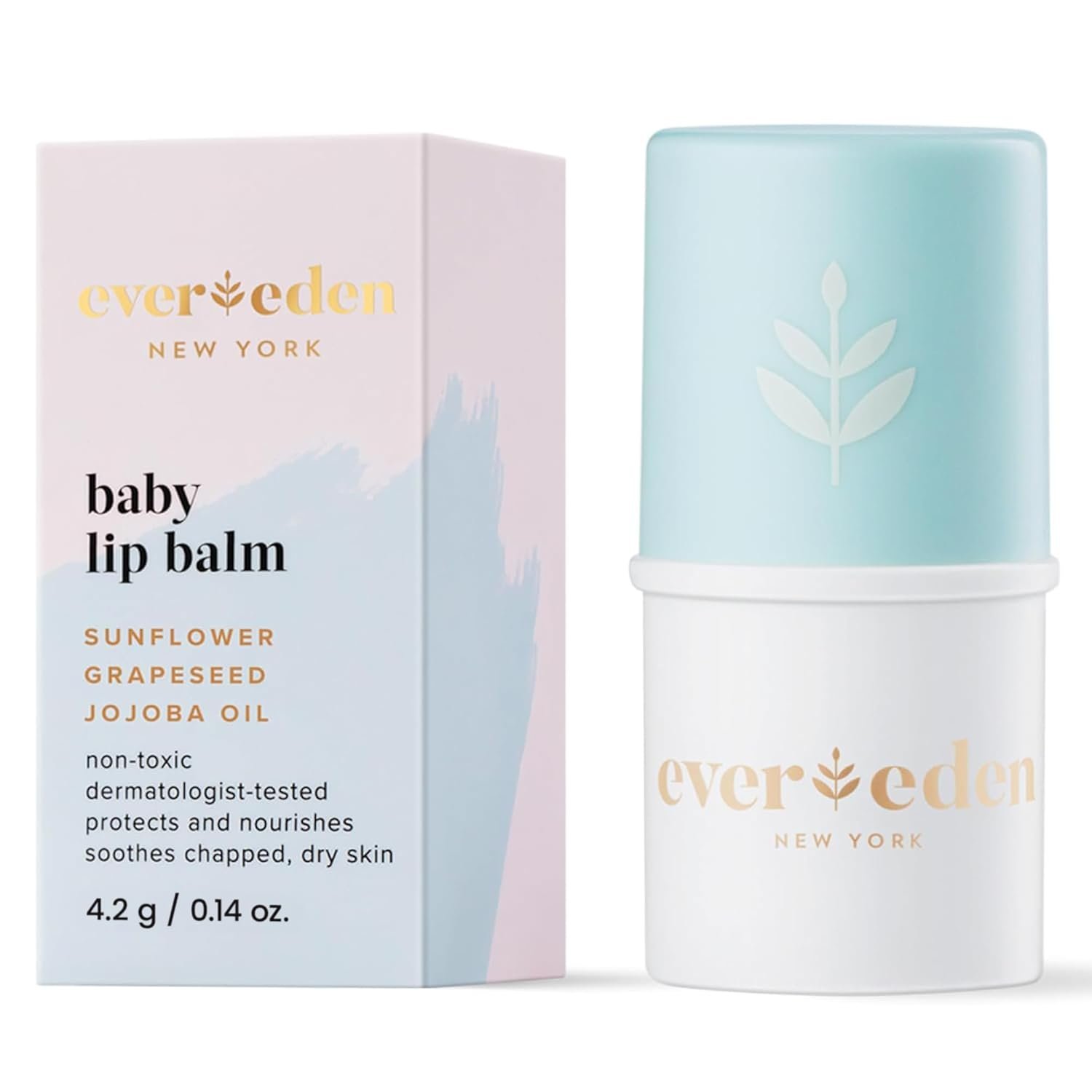 Evereden Baby Lip Balm, 0.14 oz | Clean Baby Care | Non-toxic and Fragrance Free Skincare