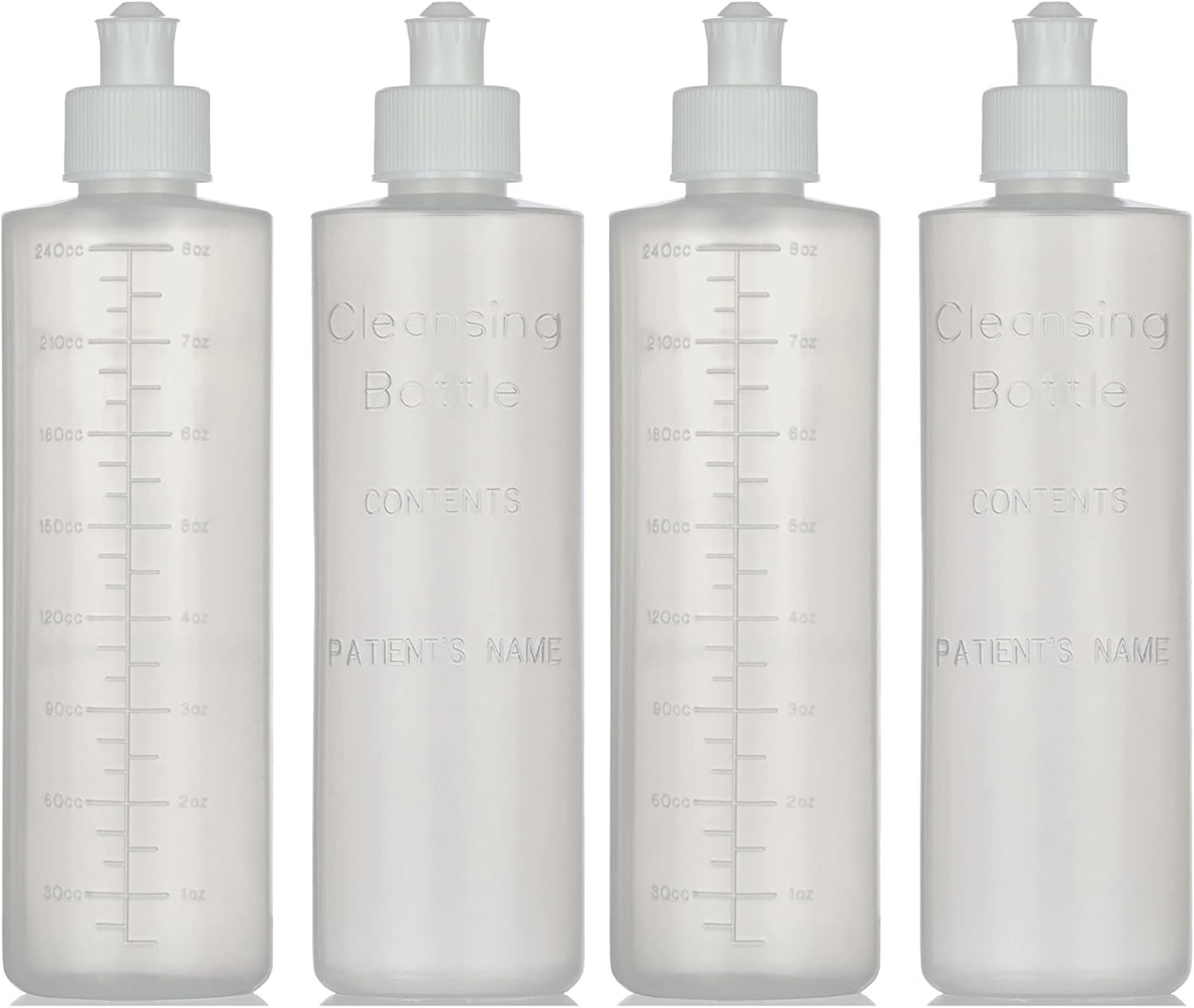 Perineal Squirt Bottle [4 Pack] Refillable Postpartum Lavette Cleansing Irrigation Peri Wash Bottle – 8oz – New Moms or Bidet Use