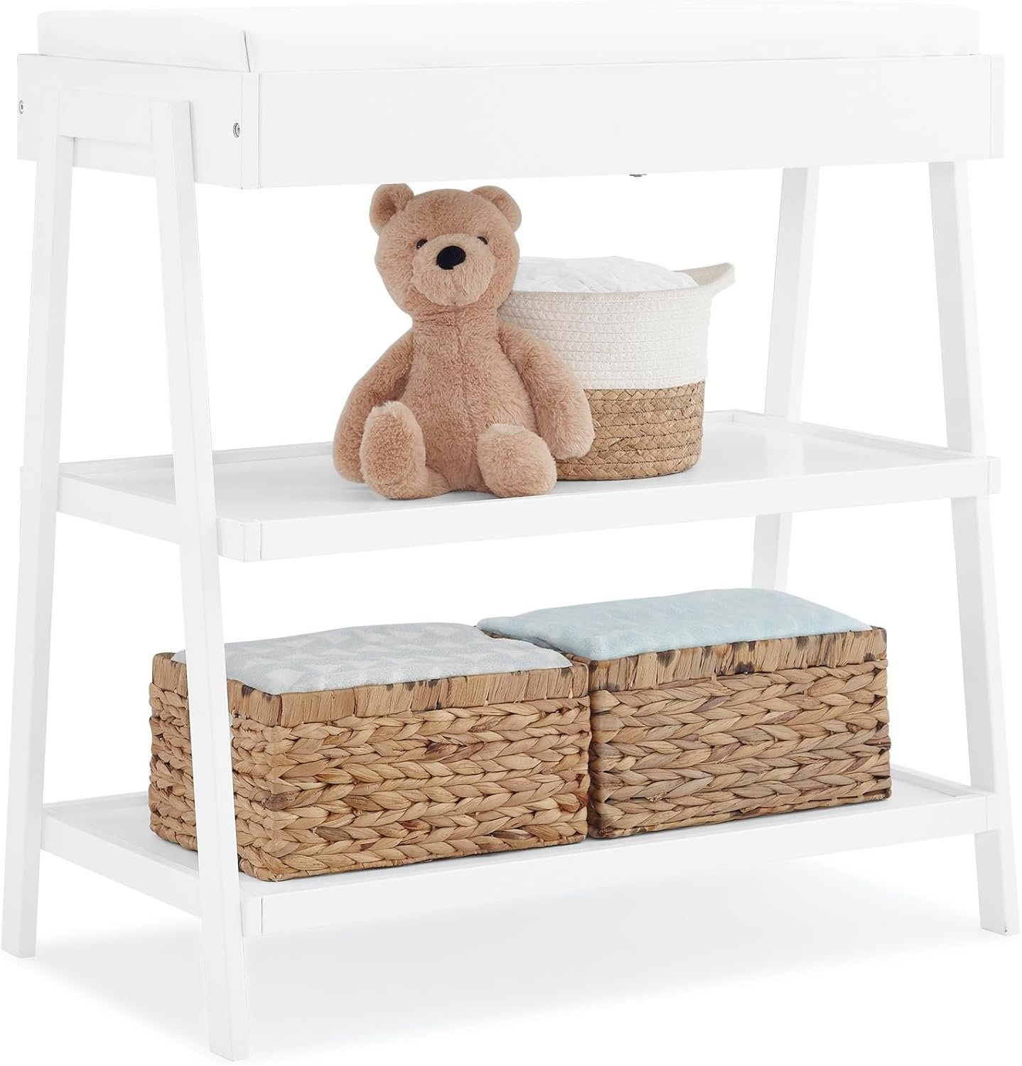 Delta Children Scout Changing Table – Greenguard Gold Certified, Bianca White