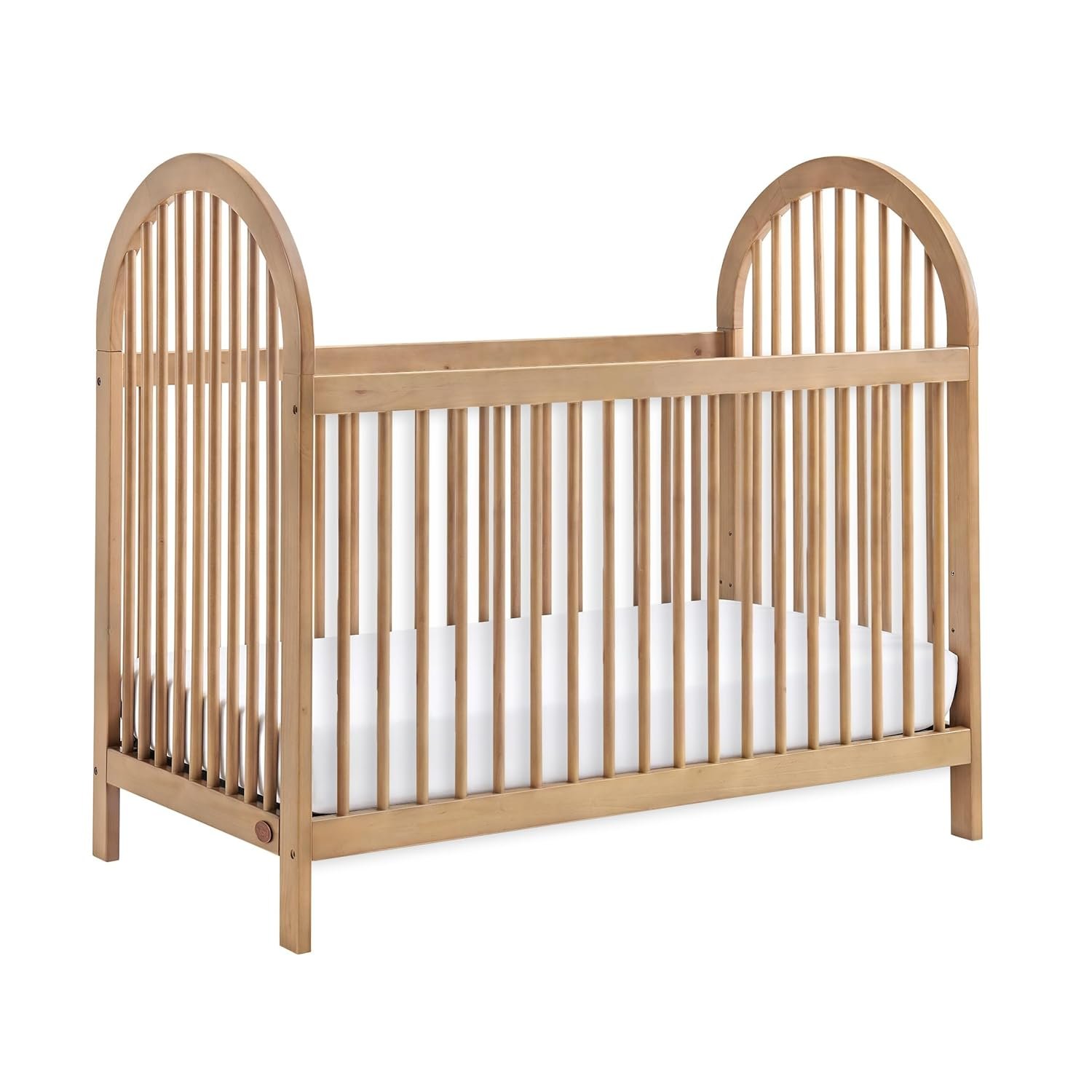 Soho Baby Everlee Convertible Island Crib, Honey Wood