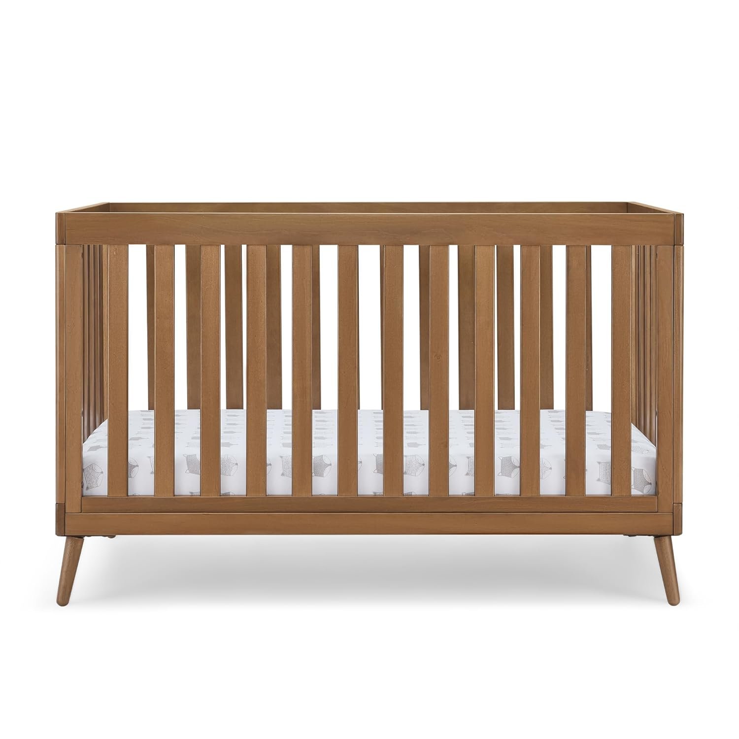 Delta Children Essex 4-in-1 Convertible Crib – Greenguard Gold Certified, Chestnut