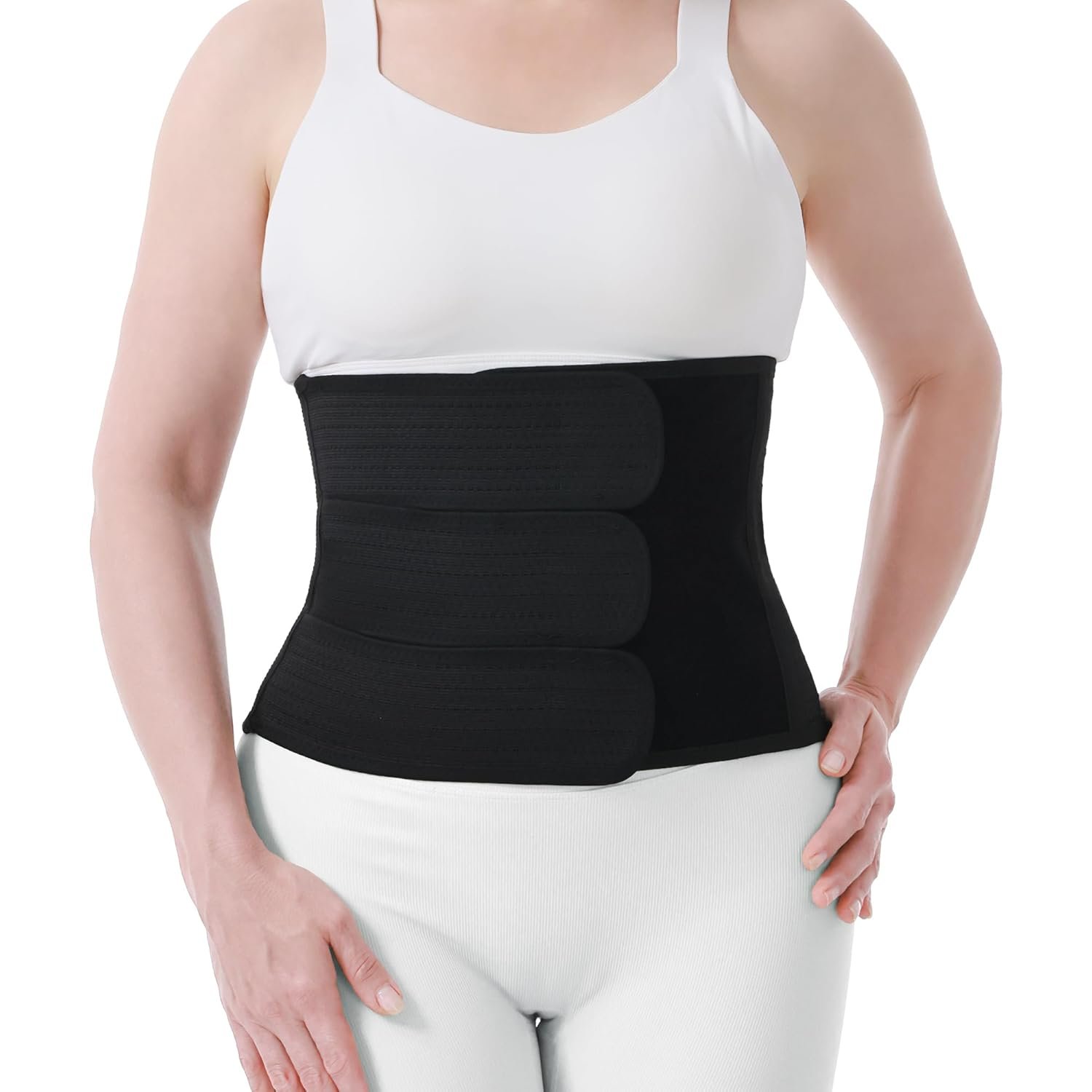 Trendyline Postpartum Belly Band for C-Section Recovery – Breathable Adjustable Abdominal Binder with Hot/Cold Pocket for Pain & Swelling Relief, Back Support Wrap for Women After Surgery