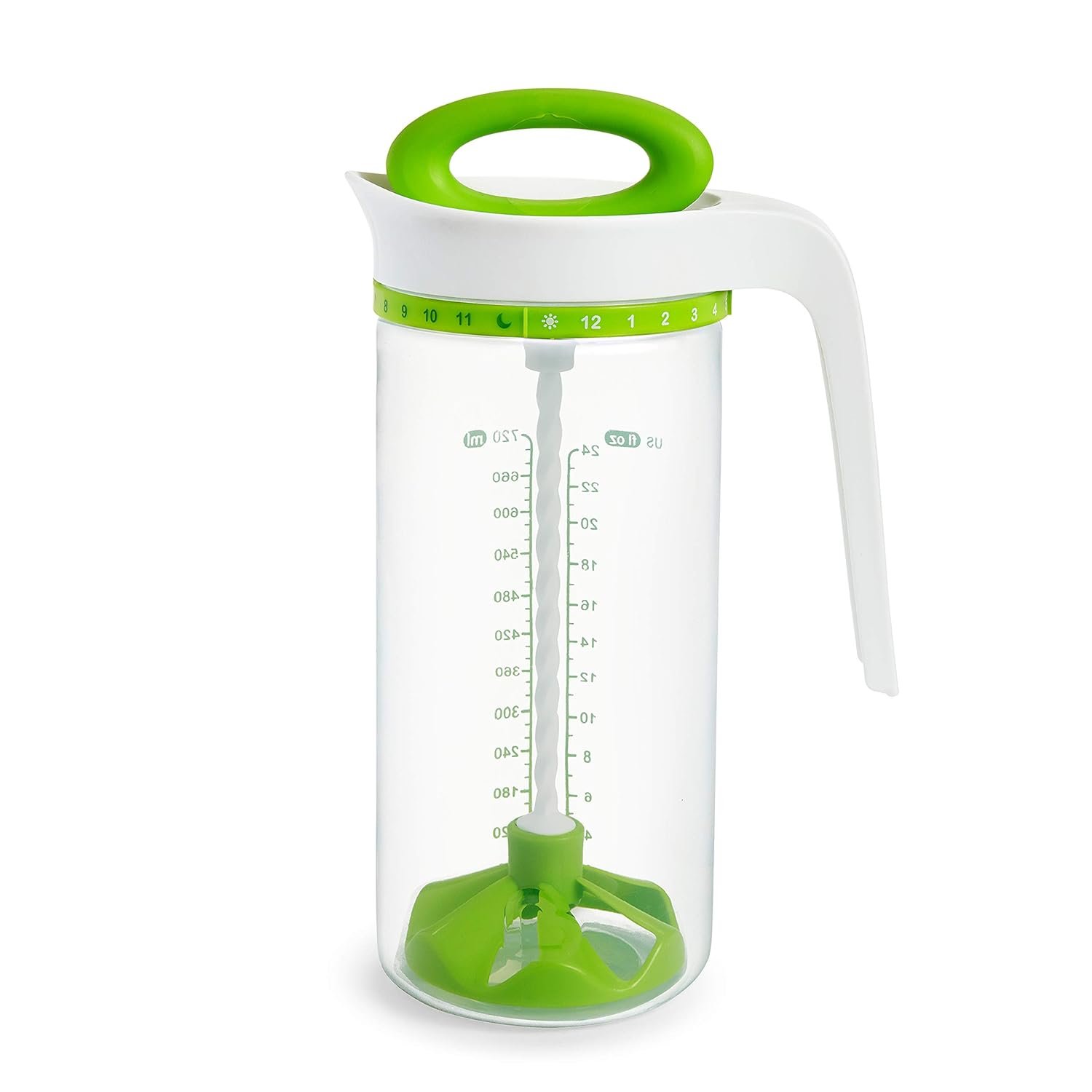 Munchkin Smart Blend Formula Mixing and Breast Milk Storage Pitcher, Mix and Store up to 24 Ounces, Green
