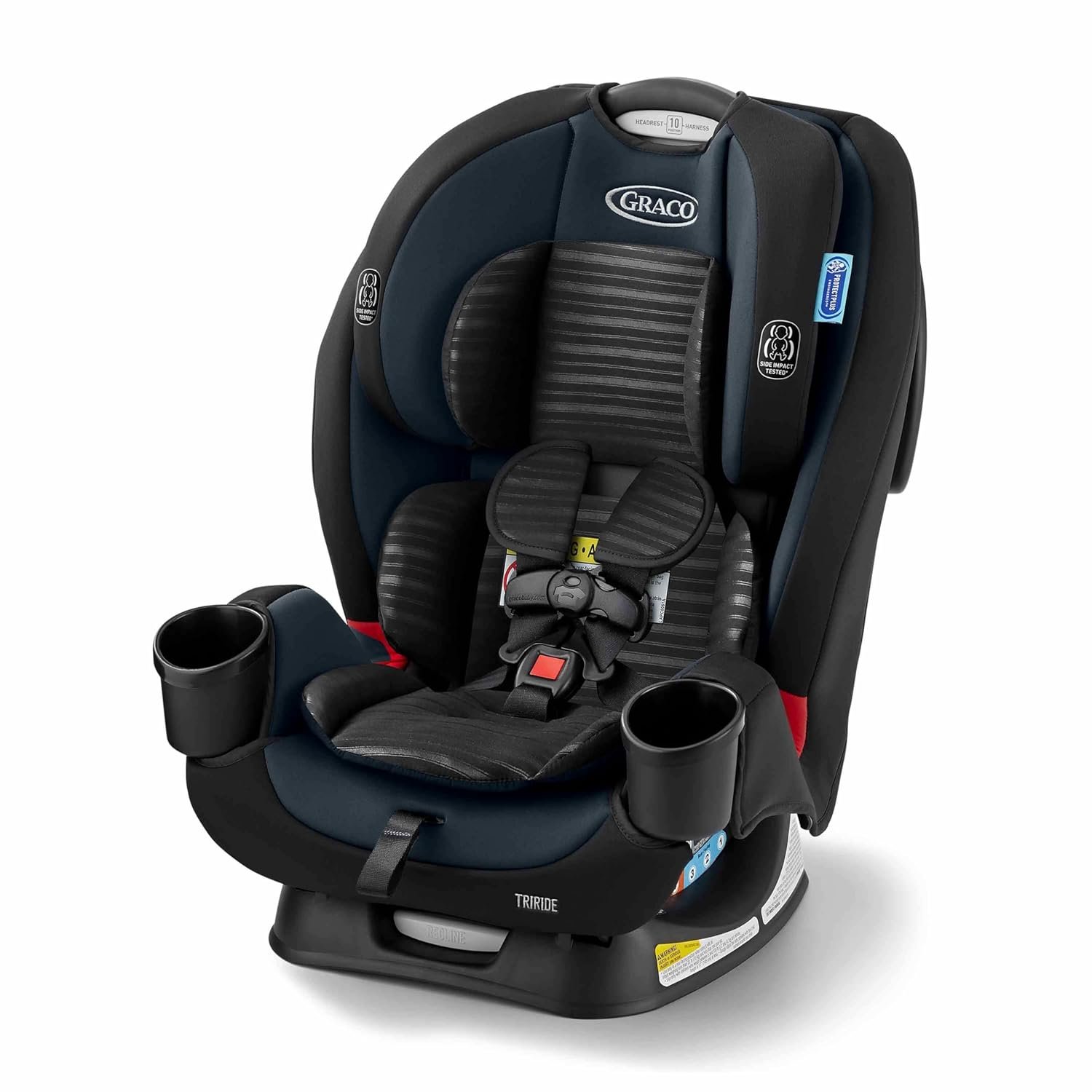Graco TriRide 3-in-1 Reclining Car Seat, Clybourne – Rear & Forward Facing Car Seat, Highback Booster, Adjustable Headrest