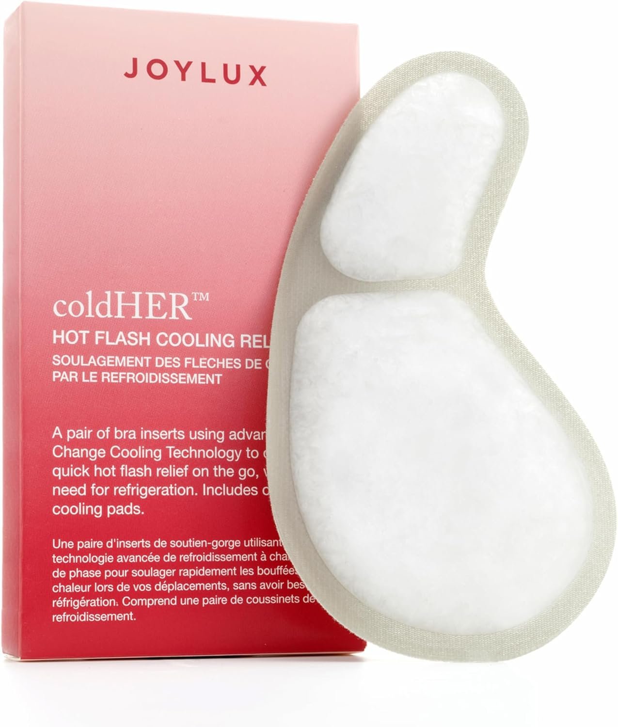 Joylux coldHER Cool Pack | Cooling Bra Inserts | Hot Flash Relief | Menopause Relief | Postpartum Care