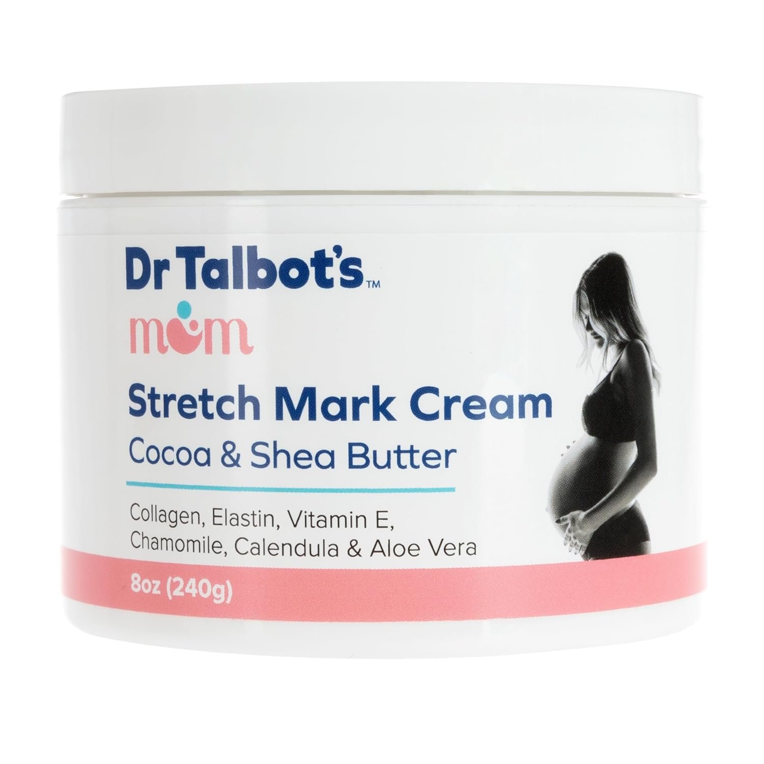 Dr. Talbot’s Mom Stretch Mark Cream – Made With Cocoa and Shea Butter – Postpartum Care for Moms – 8 oz
