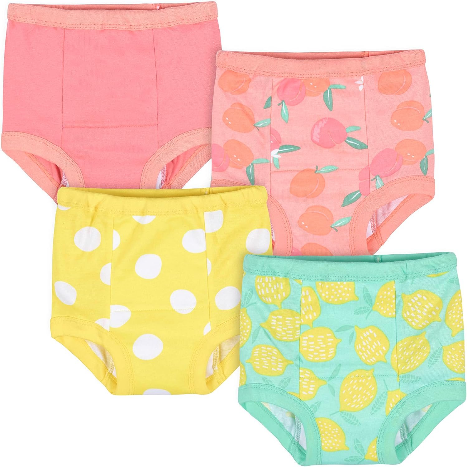 Gerber baby-girls Infant Toddler 4 Pack Potty Training Pants Underwear