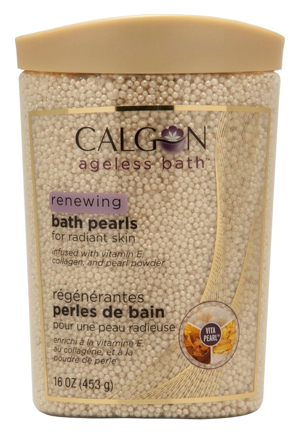 Calgon Ageless Bath Series Renewing Pearls, 16 oz.