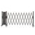 GYMTIME Expandable Metal Barricade, Safety Barrier with Casters, Flexible Mobile Gate, 23 Feet, Brown, Adjustable Temporary Fence for Garden Indoor