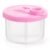 Accmor Baby Formula Dispenser On The Go, Non-Spill Rotating Three-Compartment Formula Container to Go, Milk Powder Kids Snack Container for Infant Toddler Travel, Pink
