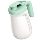 Momcozy Breast Milk Pitcher, Resistant to Heat and Cold Abrupt Temp Swings, No Leak Glass Breast Milk Fridge Storage Container with Wide Mouth, Fast Baby Formula Maker, Green
