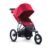 Joovy Zoom360 Ultralight Jogging Stroller Featuring High Child Seat, Shock-Absorbing Suspension, Extra-Large Air-Filled Tires, Parent Organizer, Air Pump, and Easy One-Hand Fold (Red)