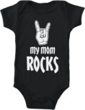 Tcombo My Mom Rocks – Rock N Roll Music Bodysuit