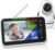 Baby Monitor with Camera and Audio, 5” Screen Baby Monitors No WiFi, 30-Hour Battery, Remote Pan-Tilt-Zoom Video Baby Monitor, Night Vision,VOX,2-Way Talk, Temperature, 8 Lullabies and 1000ft Range