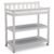 Delta Children Flat Top Changing Table with Wheels and Changing Pad – Greenguard Gold Certified, Bianca White