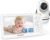 5″ Baby Monitor with Camera and Audio, No WiFi Travel Baby Monitor, Pan Tilt Zoom Baby Camera Monitor with 2-Way Talk, 32H Battery, Room Temp Sensor, IR Night Vision, ECO Mode,1000ft Range